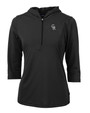 Colorado Rockies Mono Cutter & Buck Virtue Eco Pique Recycled Half Zip Pullover Womens Hoodie BL_MANN_HG 1