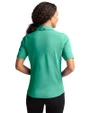 Detroit Tigers Mono Cutter & Buck Virtue Eco Pique Recycled Womens Polo Fresh Mint Back