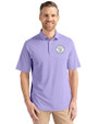 Milwaukee Brewers Mono Cutter & Buck Virtue Eco Pique Recycled Mens Polo Hyacinth Front
