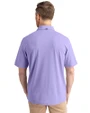 Los Angeles Dodgers Mono Cutter & Buck Virtue Eco Pique Recycled Mens Polo Hyacinth Back