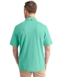 Colorado Rockies Mono Cutter & Buck Virtue Eco Pique Recycled Mens Polo Fresh Mint Back