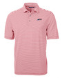 New York Jets Americana Cutter & Buck Virtue Eco Pique Stripe Recycled Mens Polo CDR_MANN_HG 1