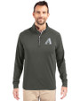 Arizona Diamondbacks Mono Cutter & Buck Adapt Eco Knit Stretch Recycled Mens Quarter Zip Pullover Poplar Front