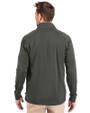 Milwaukee Brewers Mono Cutter & Buck Adapt Eco Knit Stretch Recycled Mens Quarter Zip Pullover Poplar Back
