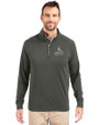 St. Louis Cardinals Mono Cutter & Buck Adapt Eco Knit Stretch Recycled Mens Quarter Zip Pullover Poplar Front