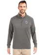 Washington Nationals Mono Cutter & Buck Adapt Eco Knit Stretch Recycled Mens Quarter Zip Pullover Elemental Grey Front