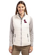 Ole Miss Rebels Cutter & Buck Rainier PrimaLoft® Womens Eco Insulated Full Zip Puffer Vest Coconut Front
