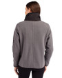 Los Angeles Dodgers Mono Cutter & Buck Cascade Eco Fleece Womens Full Zip Jacket Elemental Grey/Black Back