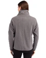 Washington Nationals Mono Cutter & Buck Cascade Eco Fleece Womens Pullover Jacket Elemental Grey/Black Back