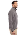 St. Louis Cardinals Mono Cutter & Buck Cascade Eco Fleece Mens Quarter Zip Jacket Elemental Grey/Black Side