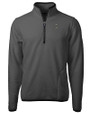 South Florida Bulls Swinging Rocky Cutter & Buck Cascade Eco Fleece Mens Quarter Zip Jacket Elemental Grey/Black Mannequin