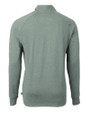 South Florida Bulls Swinging Rocky Cutter & Buck Adapt Eco Knit Heather Mens Quarter Zip Pullover Hunter Heather Mannequin Back