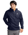 Seattle Mariners Mono Cutter & Buck Charter Eco Recycled Mens Anorak Jacket Navy Blue Front