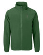 South Florida Bulls Swinging Rocky Cutter & Buck Charter Eco Recycled Mens Full-Zip Jacket Hunter Green Mannequin
