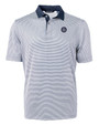 Seattle Mariners Mono Cutter & Buck Virtue Eco Pique Micro Stripe Recycled Mens Big & Tall Polo NVBW_MANN_HG 1