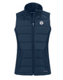 Milwaukee Brewers Mono Cutter & Buck Evoke Hybrid Eco Softshell Recycled Womens Full Zip Vest NVBU_MANN_HG 1