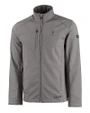 South Florida Bulls Swinging Rocky Cutter & Buck Evoke Softshell Recycled Full Zip Mens Jacket Elemental Grey Mannequin