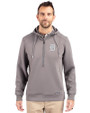 Detroit Tigers Mono Cutter & Buck Roam Epic Versatility Half Zip Recycled Mens Hooded Pullover Elemental Grey Front