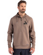 St. Louis Cardinals Mono Cutter & Buck Roam Epic Versatility Half Zip Recycled Mens Hooded Pullover Mushroom Front