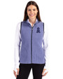 Los Angeles Angels Mono Cutter & Buck Cascade Eco Fleece Womens Vest Hyacinth/Navy Blue Front