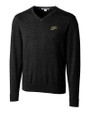 Purdue Boilermakers Cutter & Buck Lakemont Tri-Blend Mens V-Neck Pullover Sweater Black Mannequin