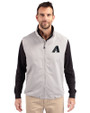 Arizona Diamondbacks Mono Cutter & Buck Charter Eco Recycled Mens Full-Zip Vest Polished Medium Gray Front