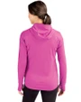Texas Rangers Monochromatic Cutter & Buck Daybreak Recycled Womens Half Zip Hooded Pullover Gelato Fuchsia Back