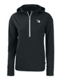 Cleveland Guardians Mono Cutter & Buck Daybreak Eco Recycled Womens Half Zip Hoodie BL_MANN_HG 1