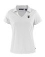 Kansas City Royals Mono Cutter & Buck Daybreak Eco Recycled Womens V-neck Polo White Mannequin