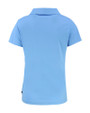 Texas Rangers Mono Cutter & Buck Daybreak Eco Recycled Womens V-neck Polo Atlas Light Blue Mannequin Back