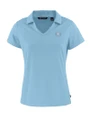Houston Astro Mono Cutter & Buck Daybreak Eco Recycled Womens V-neck Polo Atlas Light Blue Mannequin