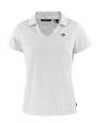 Toronto Blue Jays Mono Cutter & Buck Daybreak Eco Recycled Womens V-neck Polo White Mannequin