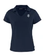 Minnesota Twins Mono Cutter & Buck Daybreak Eco Recycled Womens V-neck Polo Navy Blue Mannequin
