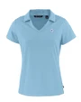 Washington Nationals Mono Cutter & Buck Daybreak Eco Recycled Womens V-neck Polo Atlas Light Blue Mannequin