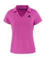 Arizona Diamondbacks Mono Cutter & Buck Daybreak Eco Recycled Womens V-neck Polo Gelato Fuchsia Mannequin