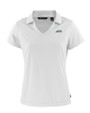 New York Jets Cutter & Buck Daybreak Eco Recycled Womens V-neck Polo White Mannequin