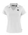 New York Jets NFL Helmet Cutter & Buck Daybreak Eco Recycled Womens V-neck Polo White Mannequin