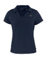 New York Jets Americana - Cutter & Buck Daybreak Eco Recycled Womens V-neck Polo Navy Blue Mannequin