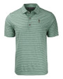 South Florida Bulls Swinging Rocky Cutter & Buck Forge Eco Heather Stripe Stretch Recycled Mens Polo Hunter Heather Mannequin