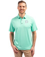 Pittsburgh Pirates Monochromatic Cutter & Buck Forge Recycled Four-Way Stretch Mens Polo Fresh Mint Heather Front