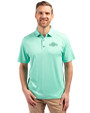 San Francisco Giants Mono Cutter & Buck Forge Eco Stretch Recycled Mens Polo Fresh Mint Heather Front