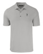South Florida Bulls Swinging Rocky Cutter & Buck Forge Eco Stretch Recycled Mens Polo Polished Medium Gray Mannequin