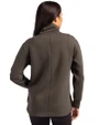 Miami Marlins Mono Cutter & Buck Roam Epic Versatility Full Zip Recycled Womens Jacket Poplar Back