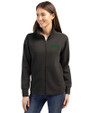 New York Jets Cutter & Buck Roam Epic Versatility Full Zip Recycled Womens Jacket Black Front