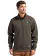 Houston Astro Mono Cutter & Buck Roam Epic Versatility Recycled Quarter Zip Mens Pullover Poplar Front