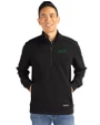 New York Jets Cutter & Buck Roam Epic Versatility Recycled Quarter Zip Mens Pullover Black Front