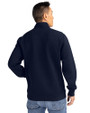 New York Jets Americana - Cutter & Buck Roam Epic Versatility Recycled Quarter Zip Mens Pullover Navy Blue Back