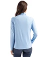 St. Louis Cardinals Mono Cutter & Buck Coastline Epic Comfort Recycled Womens Funnel Neck Atlas Light Blue Back