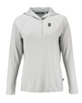 Detroit Tigers Mono Cutter & Buck Coastline Epic Comfort Eco Recycled Womens Hooded Shirt CNC_MANN_HG 1