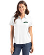 New York Jets Cutter & Buck Coastline Epic Comfort Recycled Womens Polo White Front
